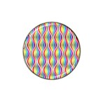 Rainbow Waves Golf Ball Marker 10 Pack (for Hat Clip)