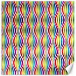 Rainbow Waves Canvas 16  x 16  (Unframed)