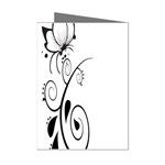 Floral Butterfly Design Mini Greeting Card (8 Pack)