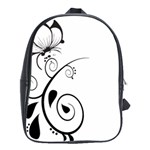 Floral Butterfly Design School Bag (Large)