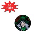 Happy Halloween Witch 1  Mini Button (10 pack) 