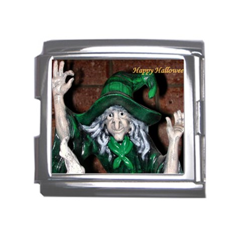 Happy Halloween Witch Mega Link Italian Charm (18mm) from ZippyPress Front