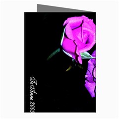 Purple Rose Flower Greeting Cards (Pkg of 8) from ZippyPress Right