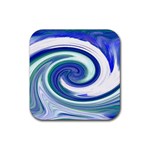 Abstract Waves Drink Coaster (Square)