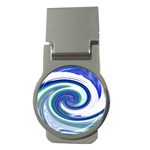 Abstract Waves Money Clip (Round)