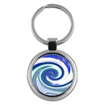 Abstract Waves Key Chain (Round)