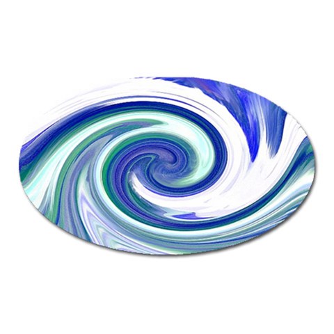 Abstract Waves Magnet (Oval) from ZippyPress Front