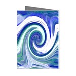 Abstract Waves Mini Greeting Card (8 Pack)
