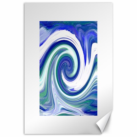 Abstract Waves Canvas 24  x 36  (Unframed) from ZippyPress 23.35 x34.74  Canvas - 1
