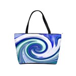 Abstract Waves Large Shoulder Bag