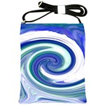 Abstract Waves Shoulder Sling Bag