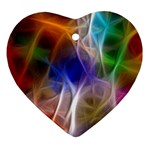 Fractal Fantasy Heart Ornament (Two Sides)