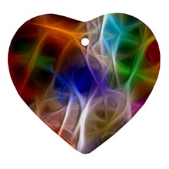 Fractal Fantasy Heart Ornament (Two Sides) from ZippyPress Back