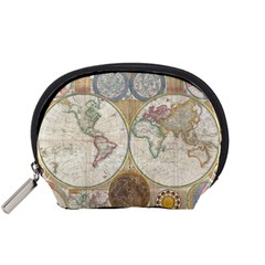 1794 World Map Mini Zipper Pouch from ZippyPress Front