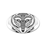 Ornate Foxy Wolf Sticker 100 Pack (Oval)