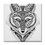 Ornate Foxy Wolf Face Towel