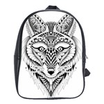 Ornate Foxy Wolf School Bag (Large)