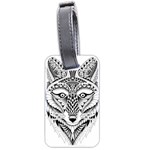 Ornate Foxy Wolf Luggage Tag (Two Sides)
