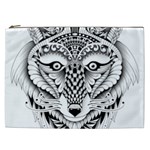 Ornate Foxy Wolf Cosmetic Bag (XXL)