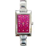 Polka Dot Sparkley Jewels 1 Rectangular Italian Charm Watch