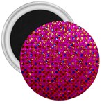 Polka Dot Sparkley Jewels 1 3  Button Magnet