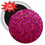 Polka Dot Sparkley Jewels 1 3  Button Magnet (100 pack)