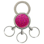 Polka Dot Sparkley Jewels 1 3-Ring Key Chain