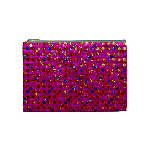 Polka Dot Sparkley Jewels 1 Cosmetic Bag (Medium) from ZippyPress Front