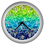 Glitter 4 Wall Clock (Silver)