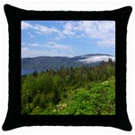 Newfoundland Black Throw Pillow Case