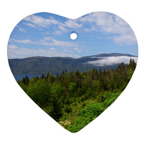 Newfoundland Heart Ornament (Two Sides) from ZippyPress Front