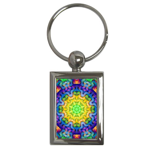 Psychedelic Abstract Key Chain (Rectangle) from ZippyPress Front