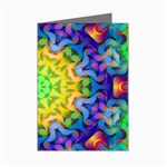 Psychedelic Abstract Mini Greeting Card
