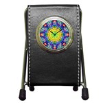 Psychedelic Abstract Stationery Holder Clock