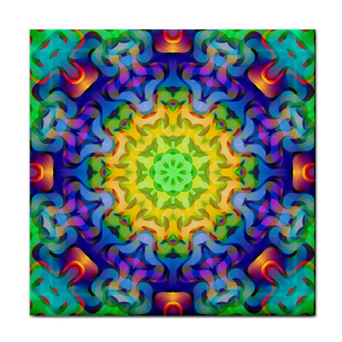 Psychedelic Abstract Face Towel from ZippyPress Front