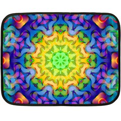 Psychedelic Abstract Mini Fleece Blanket (Two Sided) from ZippyPress 35 x27  Blanket Front