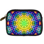 Psychedelic Abstract Digital Camera Leather Case