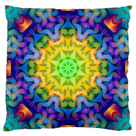 Psychedelic Abstract Large Cushion Case (Single Sided)  from ZippyPress Front