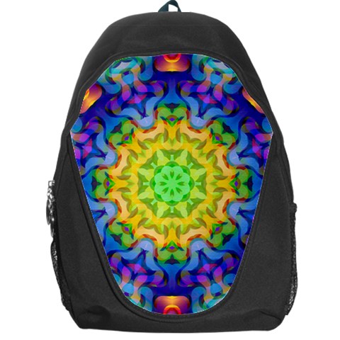 Psychedelic Abstract Backpack Bag from ZippyPress Front