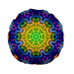 Psychedelic Abstract 15  Premium Round Cushion 