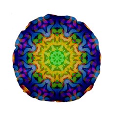 Psychedelic Abstract 15  Premium Round Cushion  from ZippyPress Back