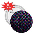 Polka Dot Sparkley Jewels 2 2.25  Button (10 pack)