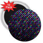Polka Dot Sparkley Jewels 2 3  Button Magnet (10 pack)