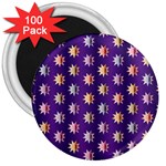 Flare Polka Dots 3  Button Magnet (100 pack)