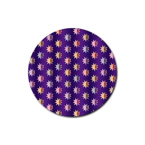 Flare Polka Dots Drink Coasters 4 Pack (Round) from ZippyPress Front