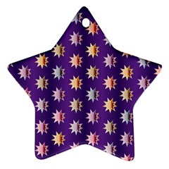 Flare Polka Dots Star Ornament (Two Sides) from ZippyPress Front