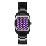 Flare Polka Dots Stainless Steel Barrel Watch