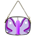 Cute Awareness Butterfly Chain Purse (Two Sided) 