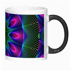 Star Of Leaves, Abstract Magenta Green Forest Morph Mug from ZippyPress Right