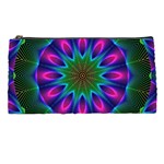 Star Of Leaves, Abstract Magenta Green Forest Pencil Case